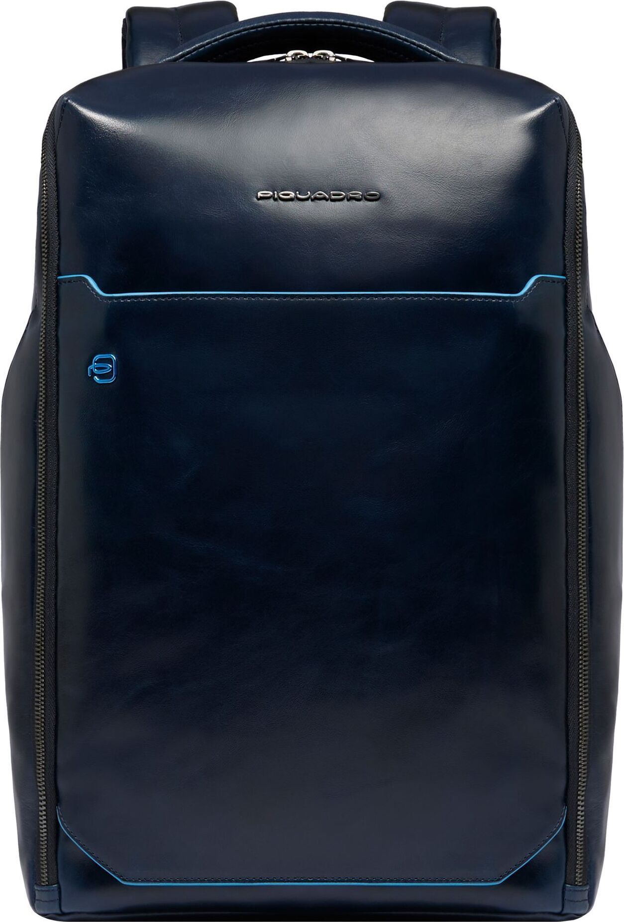 Piquadro Blue Square Daypack RFID Schutz Leder 39 cm Laptopfach