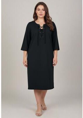 Plus Size Women's Lacing Sheath Dress by Avenue in Black (Size 30/32)