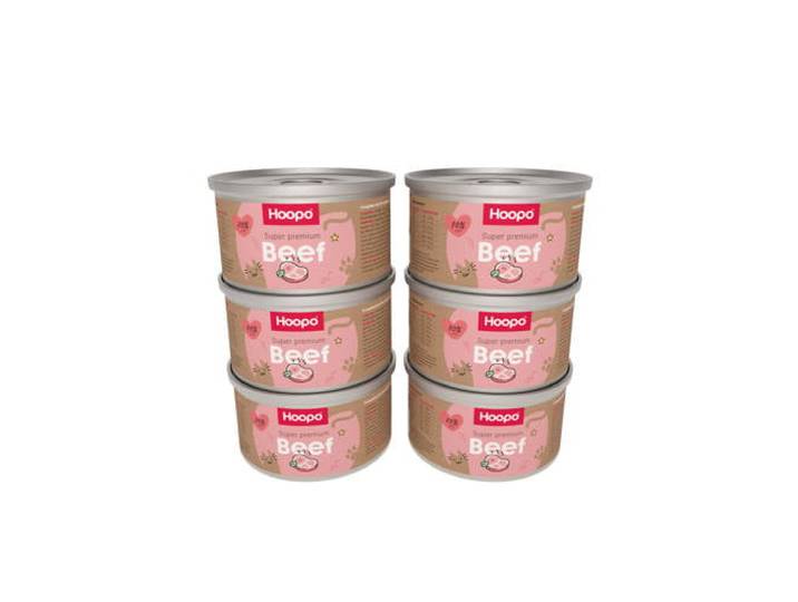 Hoopo Kattenvoer Beef Paté (6 Pack)