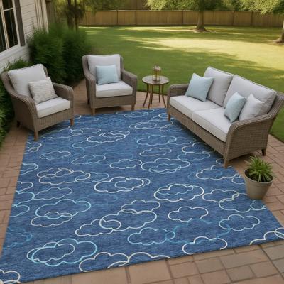 Addison Rugs Machine Washable Indoor/ Outdoor Modern Clouds Chantille Rug