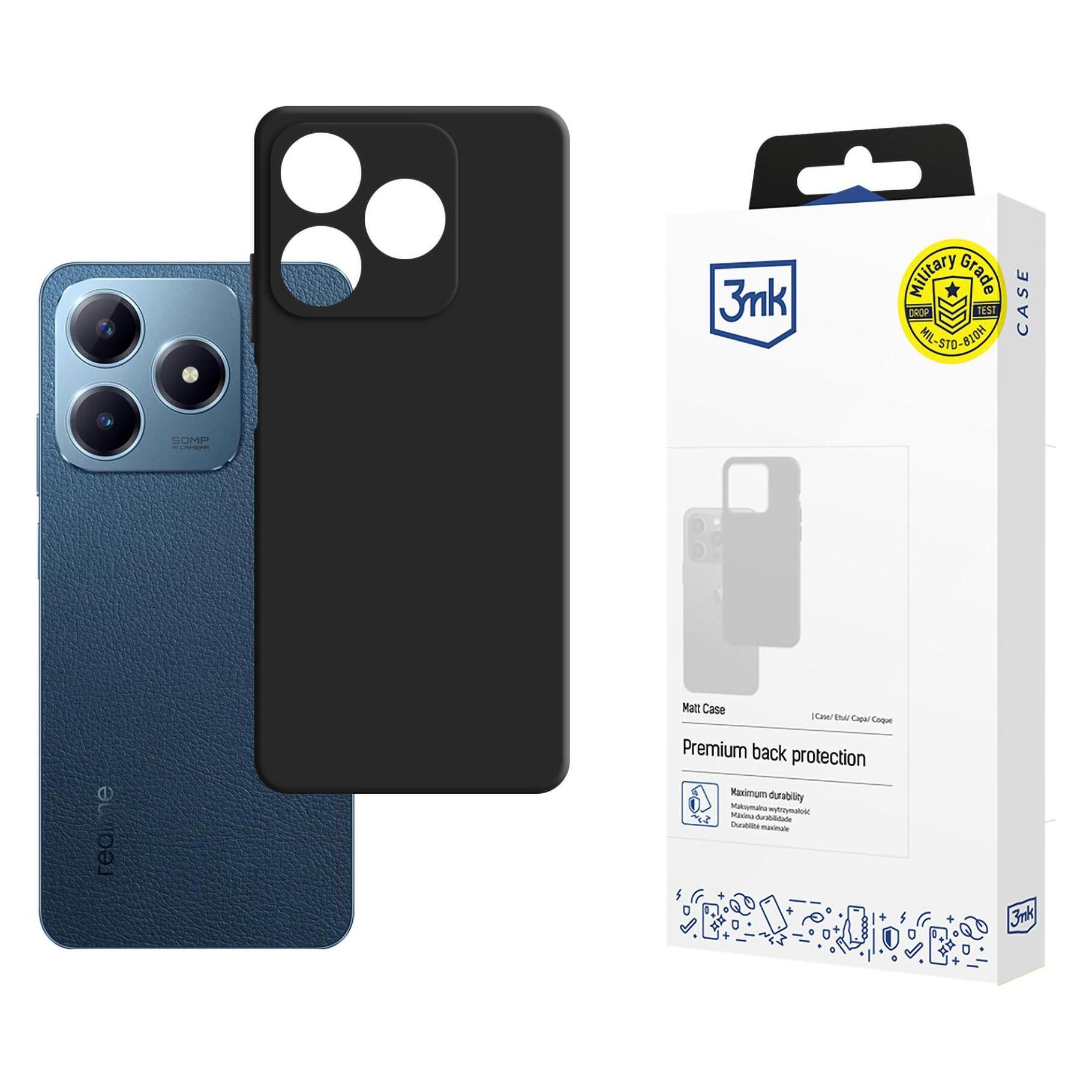 3MK Matt Case for Realme C63 - black (Realme C63) (W-3MatCas-RC63-0)