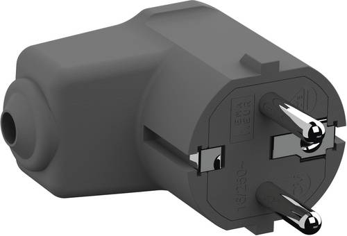 Bachmann 960.302 Schutzkontakt-Winkelstecker Polyamid 250V Lichtgrau (RAL 7035) IP20