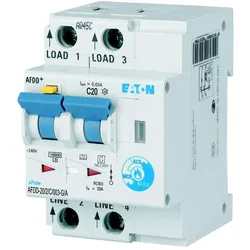 Eaton MB-300153 Brandschutzschalter, 2p, C, 20 A, 30 mA, Typ G/A AFDD-20/2/C/003-G/A MB300153