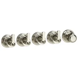 Gessi Venti20 Fertigmontageset Thermostat, 4-Wege, Vertikale/horizontale Wandmontage, 65338187, Farbe: Bronze Antik
