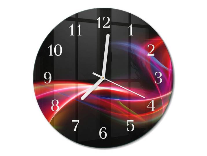 WANDUHR fi30 cm - Abstrakte Linien