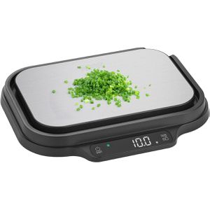 Caso Küchenwaage KitchenDuo 3291, mit Tara-Funktion, bis 0,1 g, batteriebetrieben, schwarz, digital, g / ml / oz, bis 15 kg