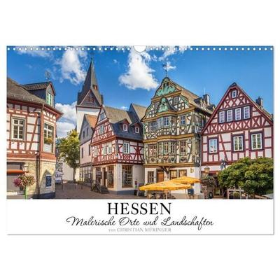 Hessen - Malerische Orte und Landschaften (Wandkalender 2027 DIN A3 quer), CALVENDO Monatskalender