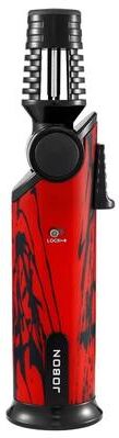 Multicon Wholesale Hub Inflatable High Flame Metal Torch Lighter, Rotate The Nozzle At Any Angle, Ignition Lock Fire Design red