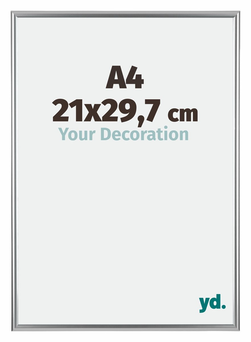 Your Decoration Fotolijst A4 - Kunststof - Zilver - Bordeaux