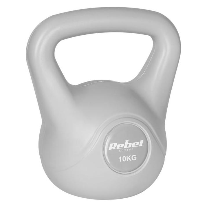 Rebel ACTIVE KETTLEBELL BITUMICZNY 10 KG RBA-2322G-10 SZARY (RBA-2322G-10)