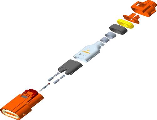 TE Connectivity Superseal Set YHV280-2PM-P-4MM-A 1St.