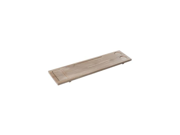 Handgefertigtes Premium Badewannen-Tablett „Mink“ aus massiven Eichenholz, 80 x 22 cm Natural Aquanova