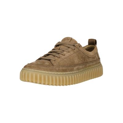 Sneaker CLARKS "Torhill Lace", Herren, Gr. 42, braun, Leder, Schuhe Sneaker, mit detailreichen Nähten