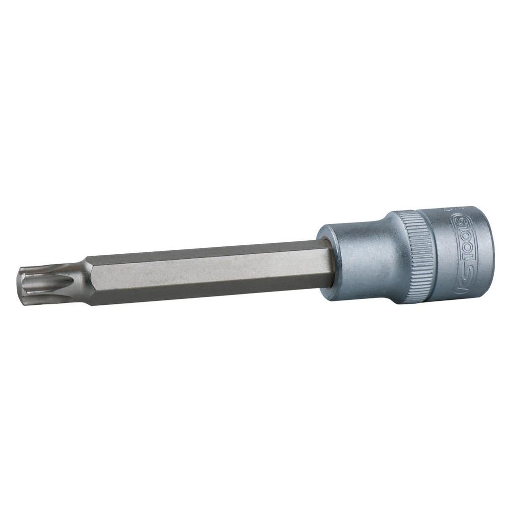 KS Tools Werkzeuge-Maschinen GmbH 1/2 Bit-Stecknuss Torx, lang, T20, auf Hänger (911.1521-E)