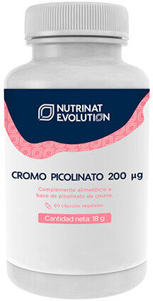 Nutrinat Evolution Chromium Picolinate 200 Mg 60 Vegetable Capsules