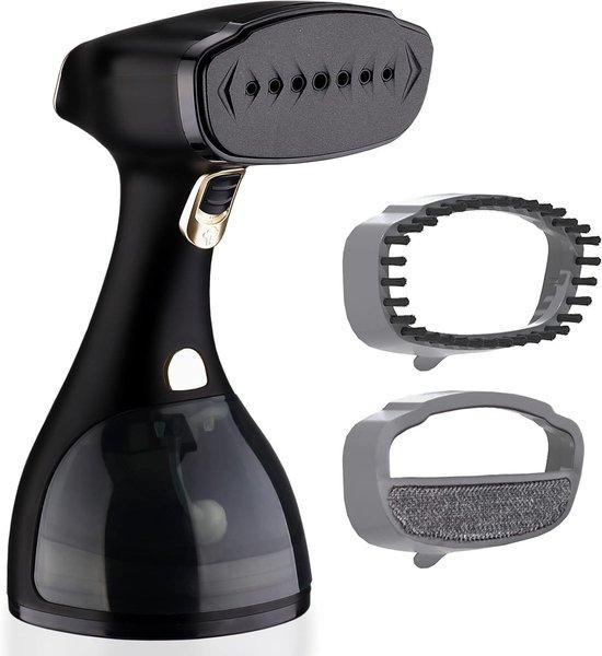Leben Lang Handheld Kledingstomer en Stoomstrijkijzer - Mat Zwart - 300ml Tank