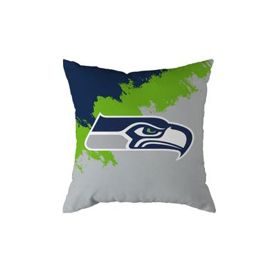 Dekokissen GREAT BRANDING "Great Branding Kissen Seattle Seahawks "Brush" 50x50cm", Gr. 1 Stk., bunt (mehrfarbig), 100% Polyester, Dekokissen_Sitzkissen_Kissenhüllen