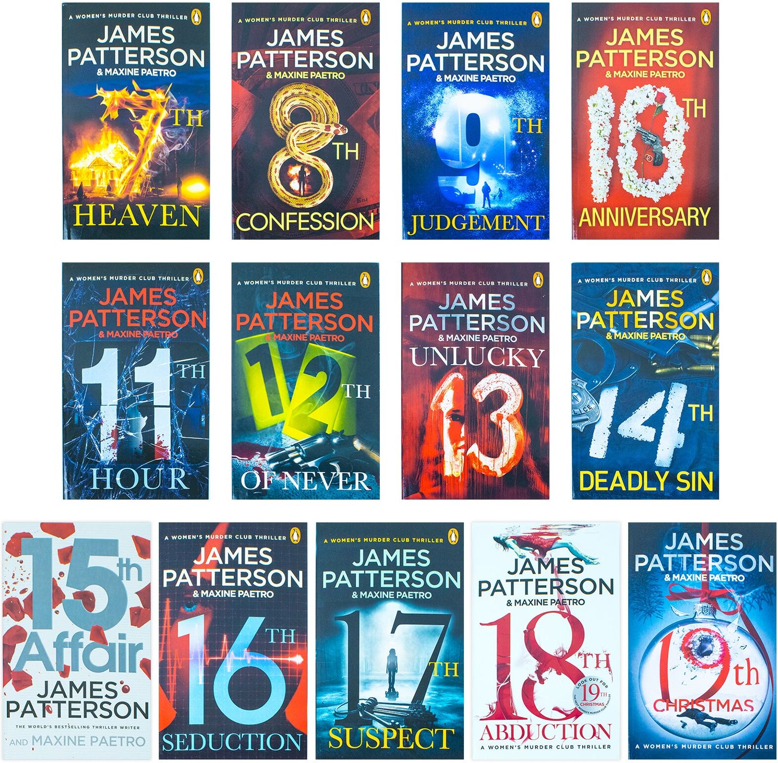Arrow Womens Murder Club 13 Books Collection Set by James Patterson Books 7-19