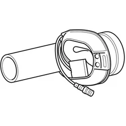 Geberit, Zubehör Sanitärinstallation, Absaugeformstück 0,5 l, 50mm zu 599555/565
