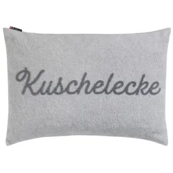 David Fussenegger Kissenhülle Savona 'Kuschelecke' 40 x 60 cm Filz - Hellgrau