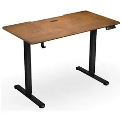 Endorfy Atlas S Electric (nussbaum/schwarz), Gaming Tisch, Schwarz, Braun