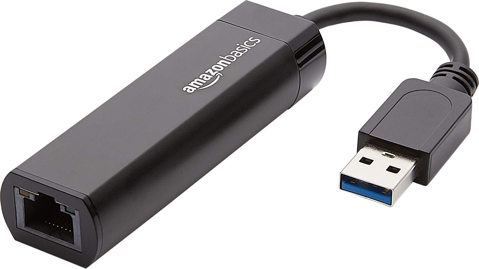 AmazonBasics Ethernet USB 3.0 naar 10/100/1000 Gigabit adapterkabel