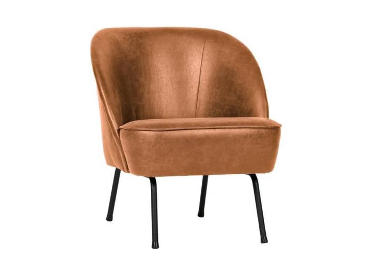 Vogue - Fauteuil lounge en similicuir - Couleur - Cognac