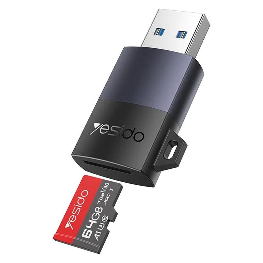 Yesido USB 3.0 Card Reader GS36, microSD, Black (USB 3.0) (60993499)