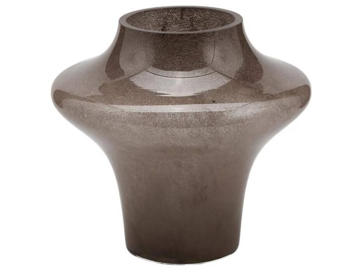 Vase Glas Graubraun H: 20 cm Edg / Farbe: Graubraun