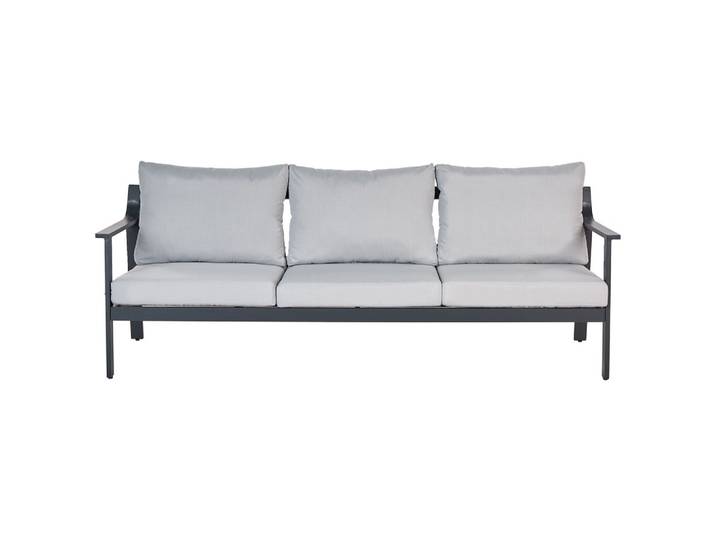 GARTENSOFA 3-Sitzer Grau Kiato
