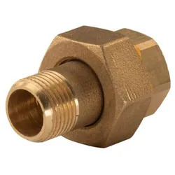 Messing Gewinde-Fitting Verschraubung gerade 3/8 " IG - 3/8" AG (DN10) - schwere Ausführung