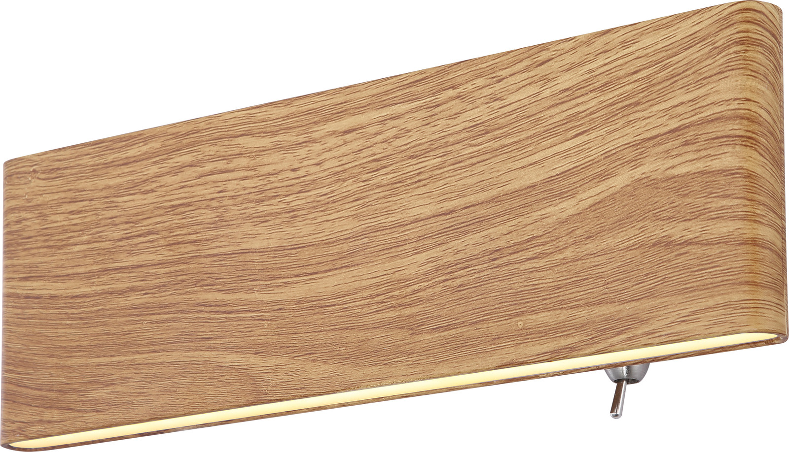 Globo Lighting Design wandlamp Siegfried S hout wit/bruin met schakelaar