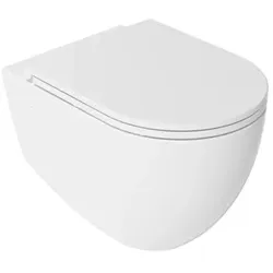 Isvea Infinity Tiefspül WC 10NF02004 Wandhalterung, spülrandlos, weiß