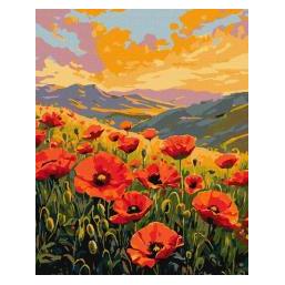 Ideyka Malen nach Zahlen - Stille zwischen den Mohnblumen 40x50cm (69930159)