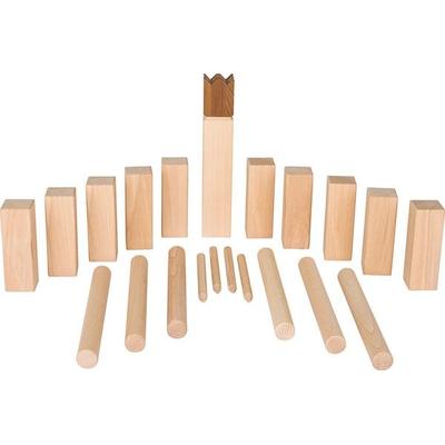 Goki 56686 - Wikingerspiel Kubb, im Baumwollbeutel, goki nature