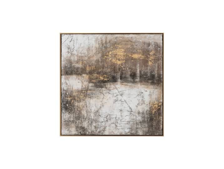 Handgemaltes Bild „Brown & Gold“ 72 x 72 cm Braun, Gold Crea Collection