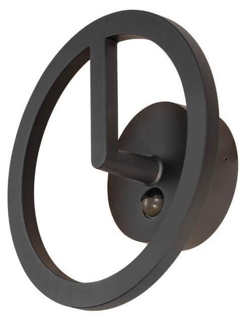SLV Paul Neuhaus Q-Ring moderne buitenlamp met bewegingssensor en up-down lichteffect - zwart