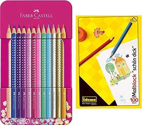 Faber-Castell Buntstifte Sparkle 12er Metalletui