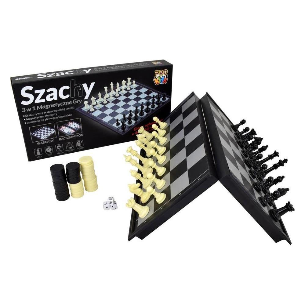 Pro Kids 3in1 magnetische Schachspiele (35625185)