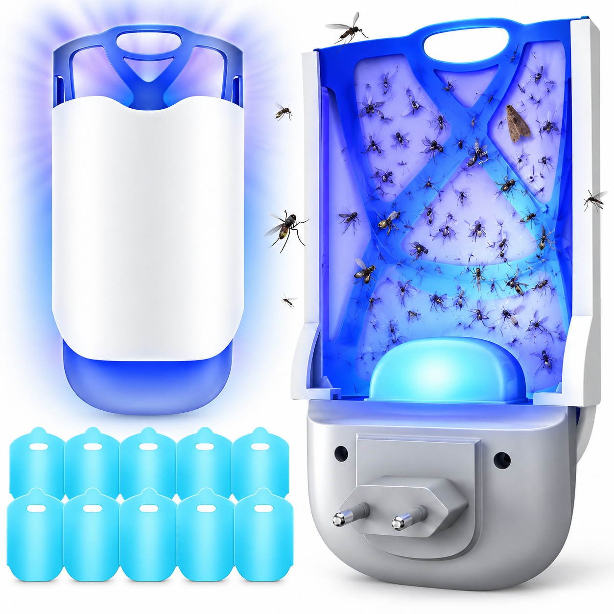 BP Goods Vliegenvanger met UV-A licht en 10 plakstrips