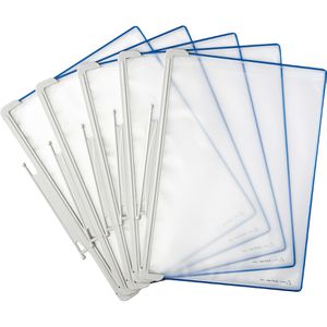 Tarifold Sichttafel Design 704301, A4, Rahmen blau, 5 Stück