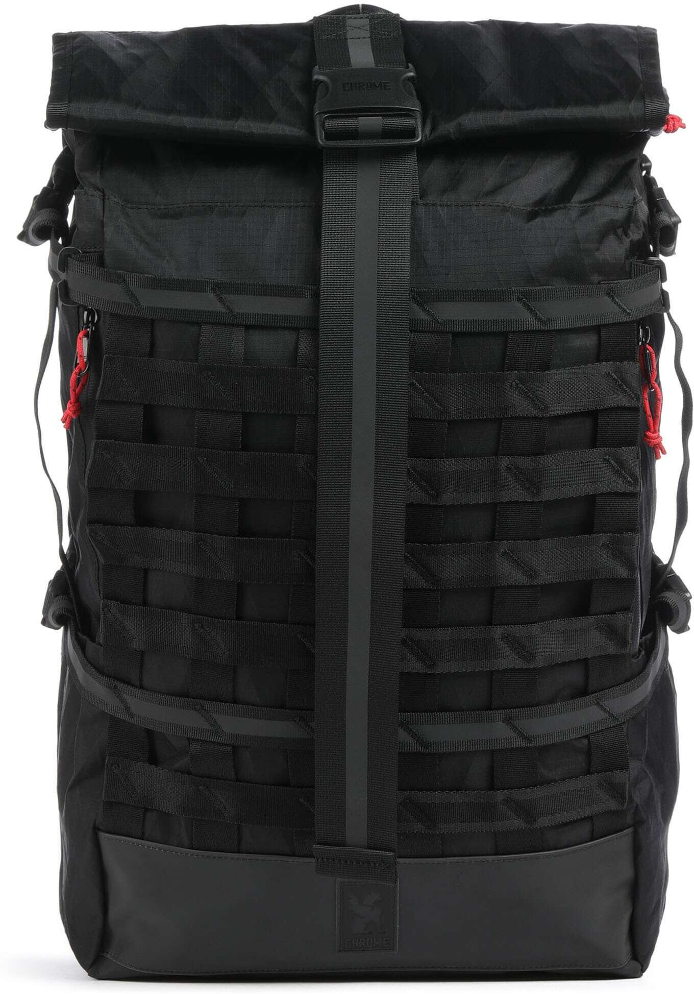 Chrome Barrage 34 Rolltop Rucksack, schwarz