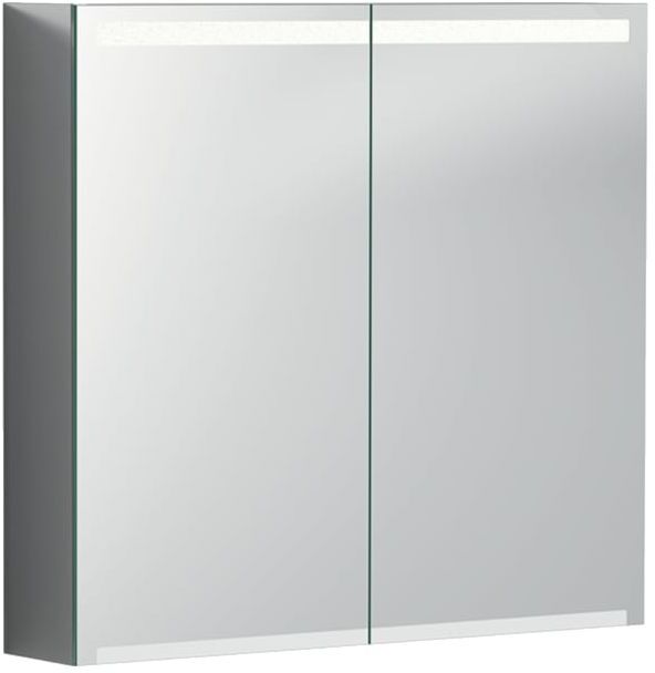 Geberit Option Spiegelschrank 500205001 750x700x150mm, mit Beleuchtung, Touch-Sensor, zwei Türen
