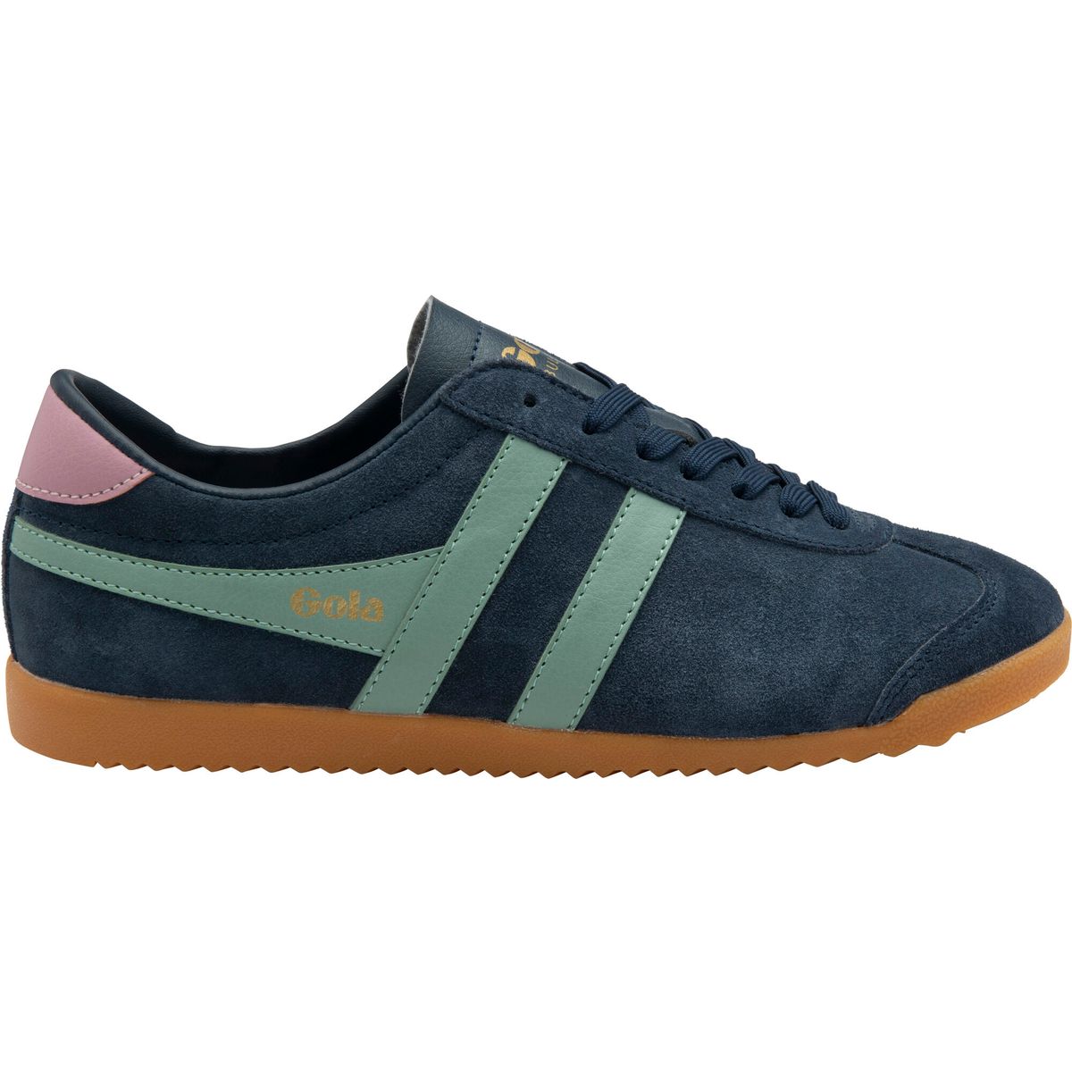 Gola Bullet Suede Sneaker Women navy/green mist/candy (EN) 7 CLA153-EN-7-navygreenmistcandy