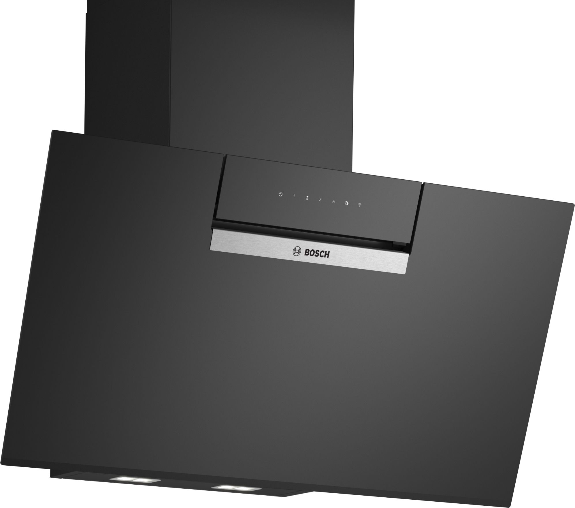Bosch Serie 4 DWK87FN60 Abluft/Umluft Dunstabzugshaube/Esse Wand 80 cm (Schwarz)