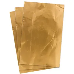 folia Prägefolie, gold, 18,5 x 29 cm, 3 Blatt