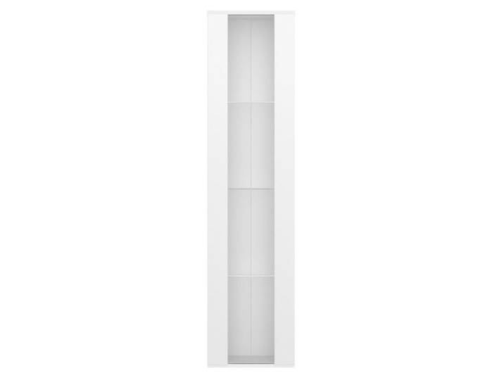 Vitrine Blanche 40x29x170cm - Verre Acrylique LED Changeante - Télécommande App Design Épuré - Rangement Multifonction Élégant