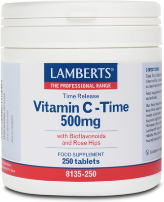 Lamberts Vitamin C 500 mg Sustained Release with Bioflavonoids and