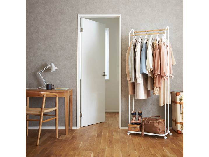 Porte-manteau Tower 67 x 173 x 35cm Blanc/Blanc