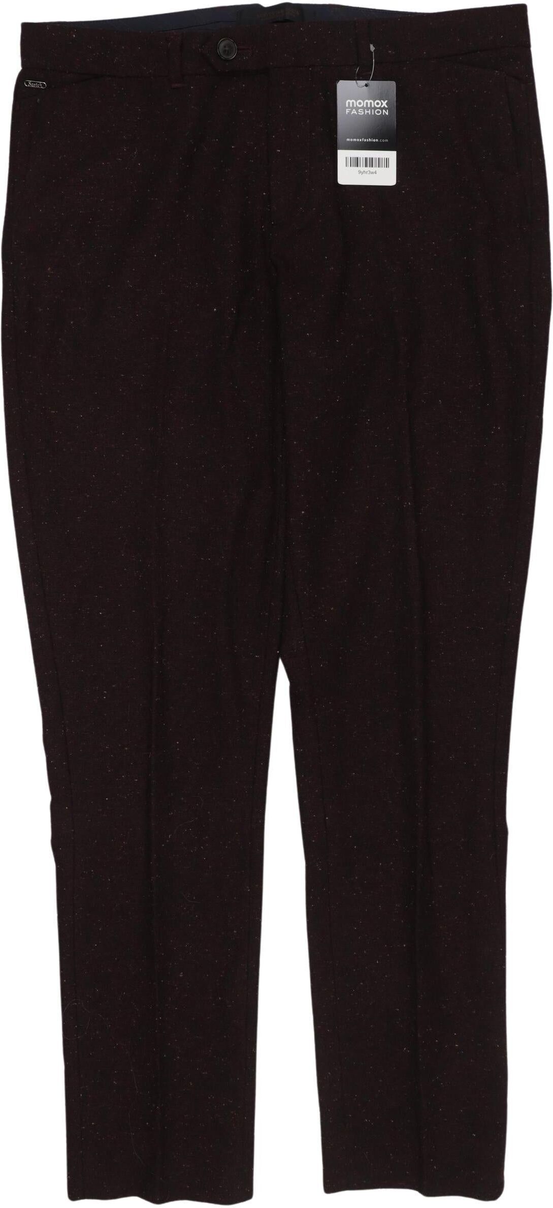 Scotch & Soda Herren Stoffhose, Bordeaux, Gr. W31, Synthetik / Wolle - Second Hand